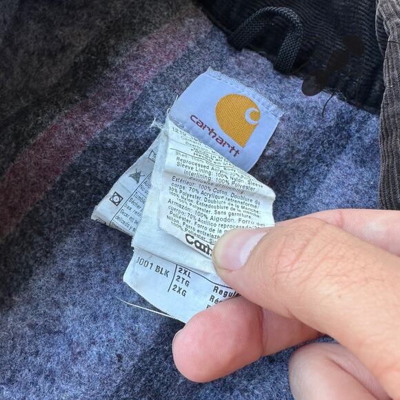 Vintage Y2K Carhartt J001 black Detroit work wear jacket - Picture 10 of 10